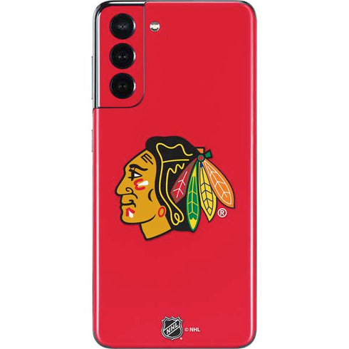 NHL Chicago Blackhawks Solid Background Galaxy S21 5G Skin
