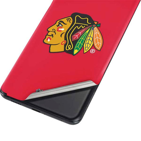 NHL Chicago Blackhawks Solid Background Galaxy S21 5G Skin