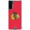NHL Chicago Blackhawks Solid Background Galaxy S21 FE Clear Case