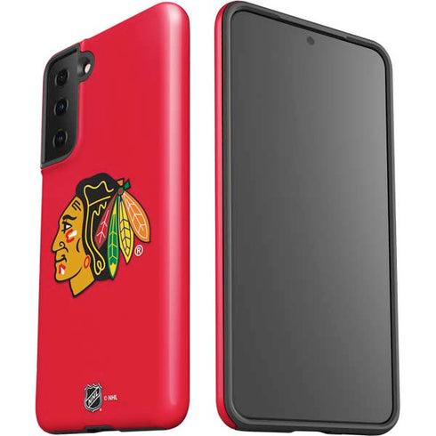 NHL Chicago Blackhawks Solid Background Galaxy S21 FE Pro Case