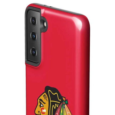 NHL Chicago Blackhawks Solid Background Galaxy S21 Plus 5G Pro Case