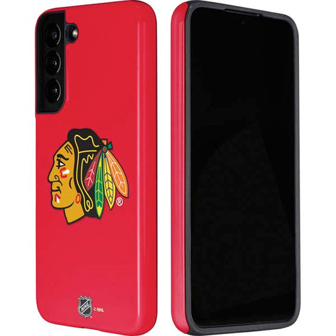 NHL Chicago Blackhawks Solid Background Galaxy S22 Plus Pro Case