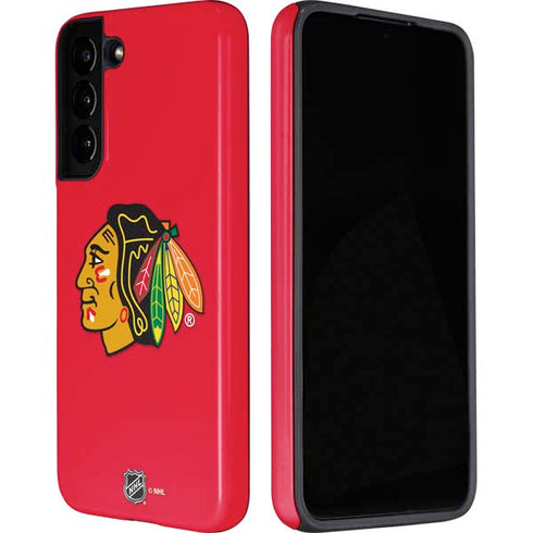 NHL Chicago Blackhawks Solid Background Galaxy S22 Pro Case