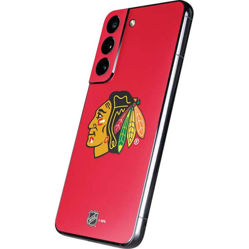 NHL Chicago Blackhawks Solid Background Galaxy S22 Skin
