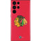 NHL Chicago Blackhawks Solid Background Galaxy S22 Ultra Skin