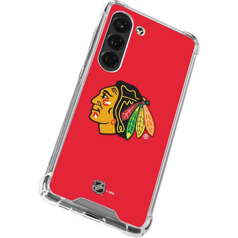 NHL Chicago Blackhawks Solid Background Galaxy S23 Clear Case
