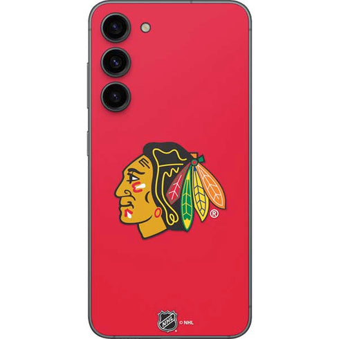 NHL Chicago Blackhawks Solid Background Galaxy S23 Plus Skin
