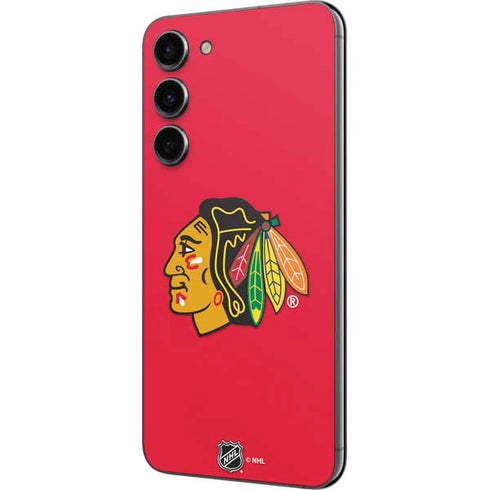 NHL Chicago Blackhawks Solid Background Galaxy S23 Plus Skin