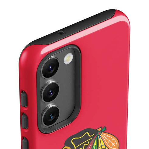NHL Chicago Blackhawks Solid Background Galaxy S23 Pro Case