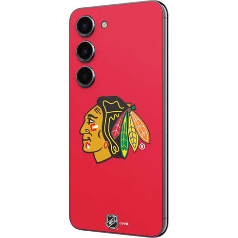 NHL Chicago Blackhawks Solid Background Galaxy S23 Skin