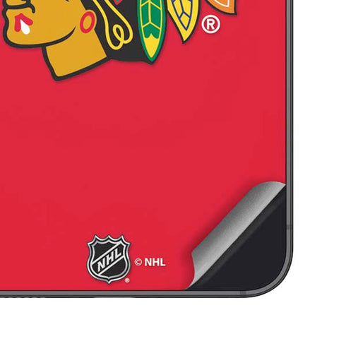 NHL Chicago Blackhawks Solid Background Galaxy S23 Skin