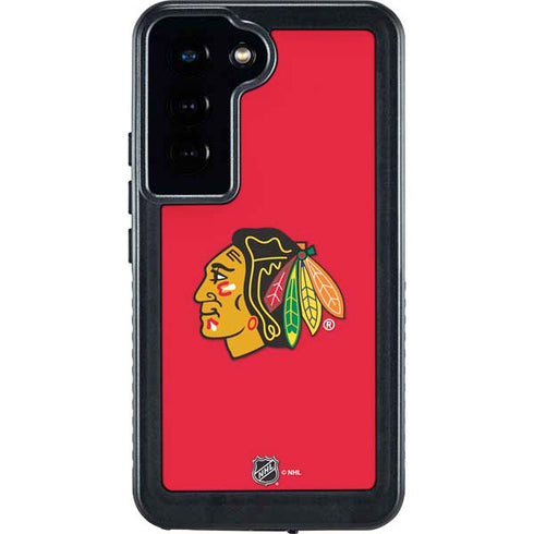 NHL Chicago Blackhawks Solid Background Galaxy S23 Waterproof Case