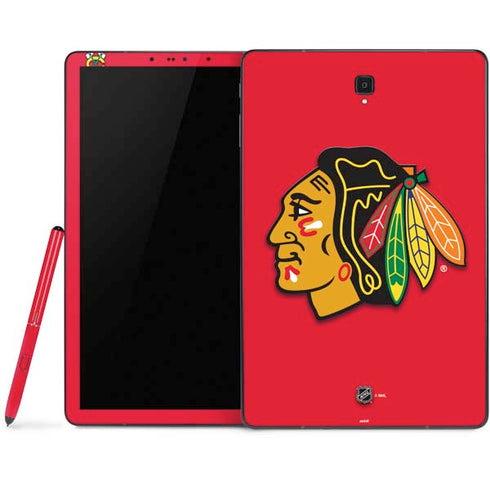 NHL Chicago Blackhawks Solid Background Samsung Galaxy Tab Skin