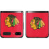 NHL Chicago Blackhawks Solid Background Galaxy Z Flip Skin