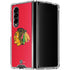 NHL Chicago Blackhawks Solid Background Galaxy Z Fold4 5G Clear Case