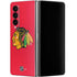 NHL Chicago Blackhawks Solid Background Galaxy Z Fold4 5G Skin