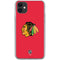 NHL Chicago Blackhawks Solid Background iPhone 11 Clear Case