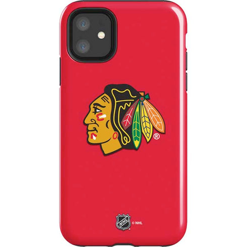 NHL Chicago Blackhawks Solid Background iPhone 11 Impact Case