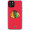 NHL Chicago Blackhawks Solid Background iPhone 11 Pro Clear Case
