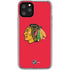 NHL Chicago Blackhawks Solid Background iPhone 11 Pro Clear Case