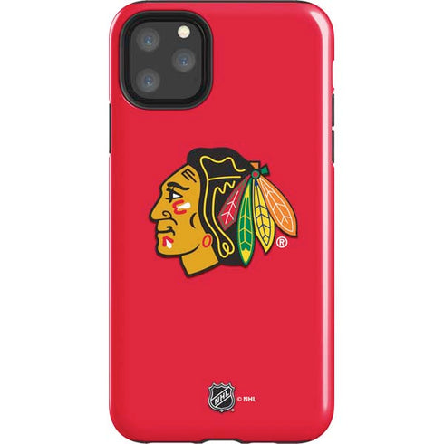 NHL Chicago Blackhawks Solid Background iPhone 11 Pro Max Impact Case