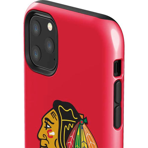 NHL Chicago Blackhawks Solid Background iPhone 11 Pro Max Impact Case