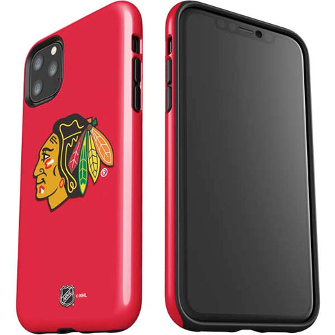 NHL Chicago Blackhawks Solid Background iPhone 11 Pro Max Impact Case