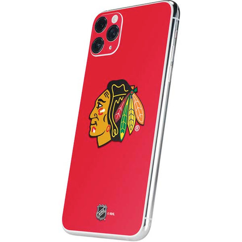 NHL Chicago Blackhawks Solid Background iPhone 11 Pro Max Skin