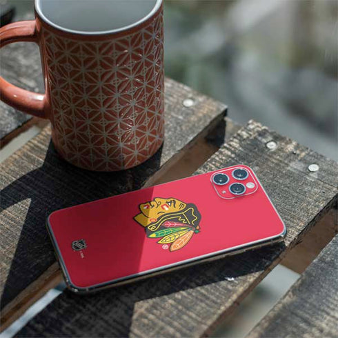 NHL Chicago Blackhawks Solid Background iPhone 11 Pro Max Skin