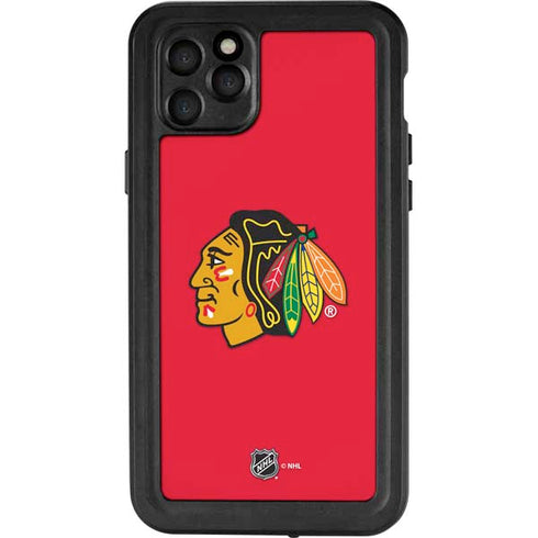 NHL Chicago Blackhawks Solid Background iPhone 11 Pro Max Waterproof Case