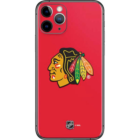 NHL Chicago Blackhawks Solid Background iPhone 11 Pro Skin