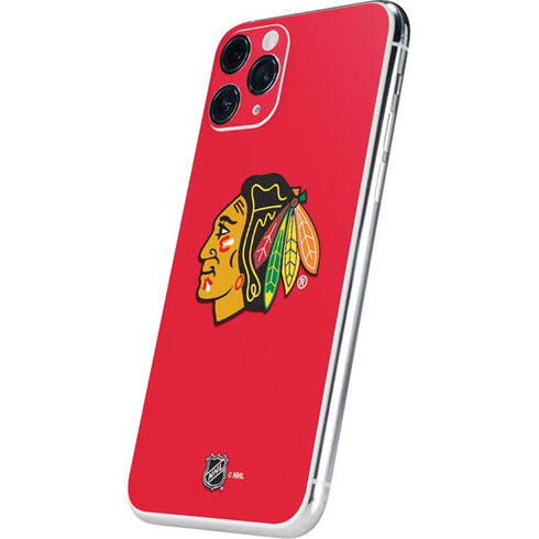 NHL Chicago Blackhawks Solid Background iPhone 11 Pro Skin