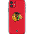 NHL Chicago Blackhawks Solid Background iPhone 11 Skin