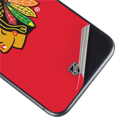 NHL Chicago Blackhawks Solid Background iPhone 11 Skin