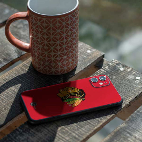 NHL Chicago Blackhawks Solid Background iPhone 11 Skin