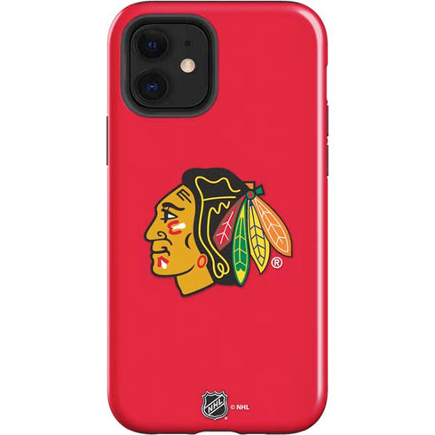 NHL Chicago Blackhawks Solid Background iPhone 12 Impact Case
