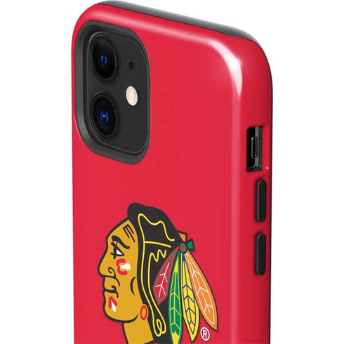 NHL Chicago Blackhawks Solid Background iPhone 12 Impact Case