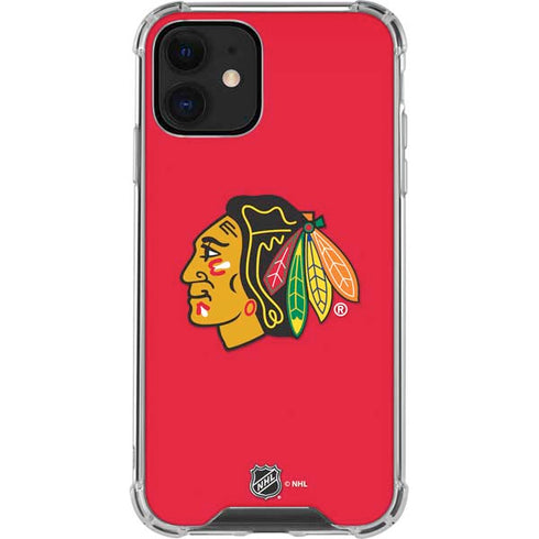 NHL Chicago Blackhawks Solid Background iPhone 12 Mini Clear Case