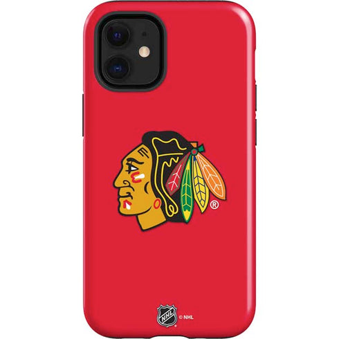 NHL Chicago Blackhawks Solid Background iPhone 12 Mini Impact Case