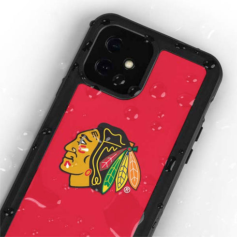 NHL Chicago Blackhawks Solid Background iPhone 12 Mini Waterproof Case
