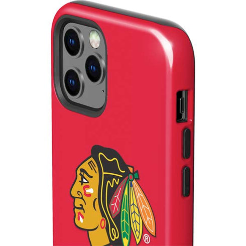 NHL Chicago Blackhawks Solid Background iPhone 12 Pro Max Impact Case