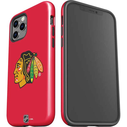 NHL Chicago Blackhawks Solid Background iPhone 12 Pro Max Impact Case