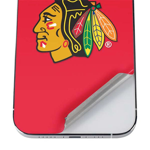 NHL Chicago Blackhawks Solid Background iPhone 12 Pro Skin