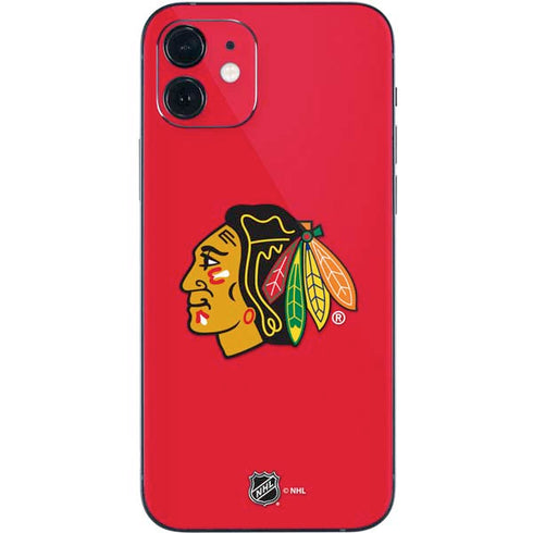 NHL Chicago Blackhawks Solid Background iPhone 12 Skin