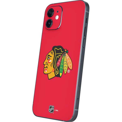 NHL Chicago Blackhawks Solid Background iPhone 12 Skin