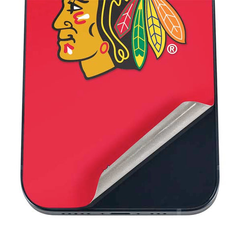 NHL Chicago Blackhawks Solid Background iPhone 12 Skin