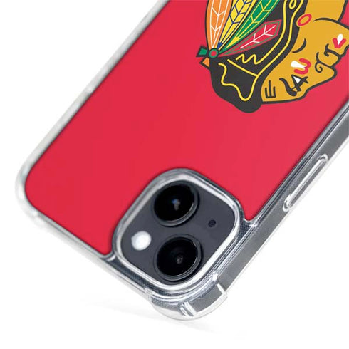 NHL Chicago Blackhawks Solid Background iPhone 13 MagSafe Case