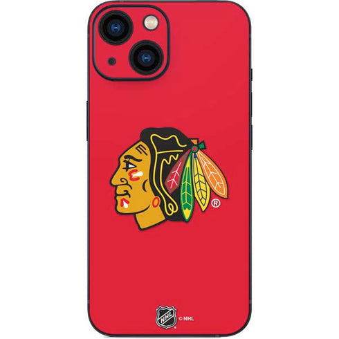NHL Chicago Blackhawks Solid Background iPhone 13 Mini Skin