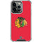 NHL Chicago Blackhawks Solid Background iPhone 13 Pro Clear Case