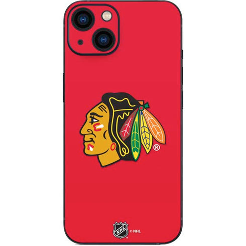 NHL Chicago Blackhawks Solid Background iPhone 13 Skin